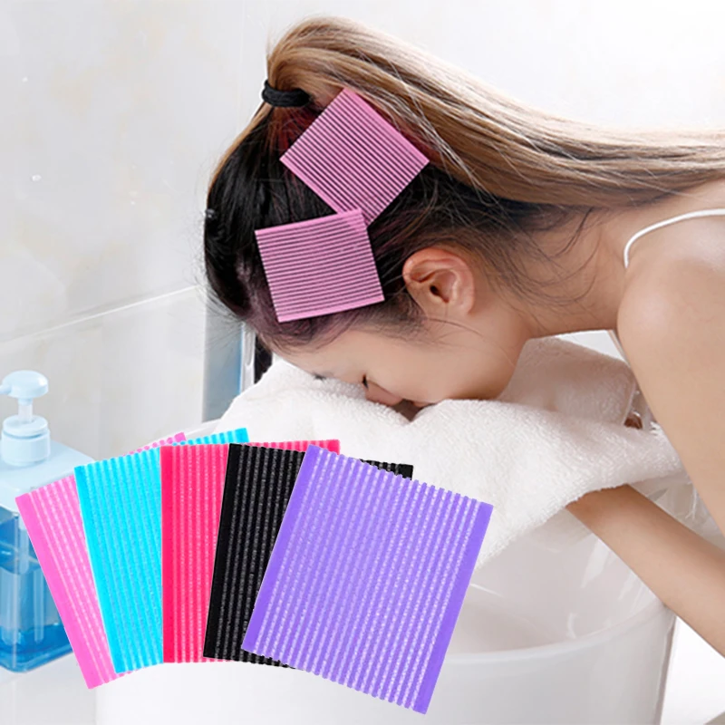 

1 Pair Magic Liu Hai Posted Fixed No Trace Magic Paste Posts Hairdressing Salon Styling Tools (6 x 7.5 cm)