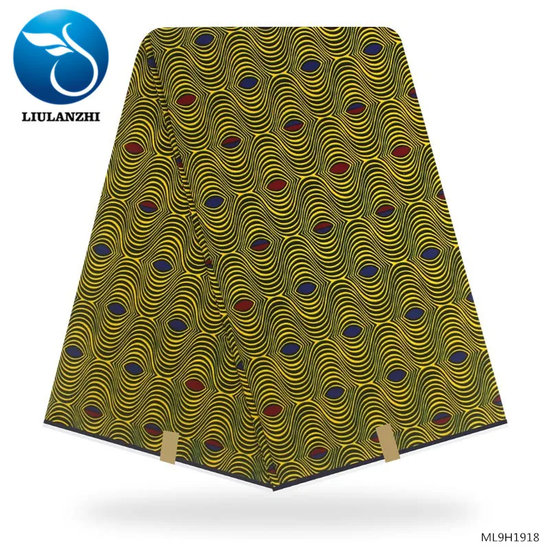 LIULANZHI африканская настоящая восковая хлопковая ткань платье восковая печать на ткани высокого качества Анкара ткань ML9H1905 - Цвет: ML9H19018