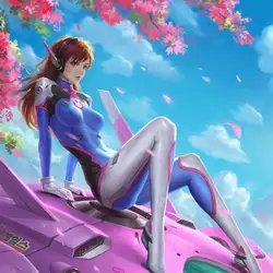 Song Hana watch pioneer косплей костюм D. VA Overwatch аниме cos цельный костюм