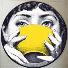 Высококачественные ковры с изображением Форназетти, круглые коврики, коврик для гостиной, Мультяшные ковры, дверной коврик для спальни, ковер Fornasetti