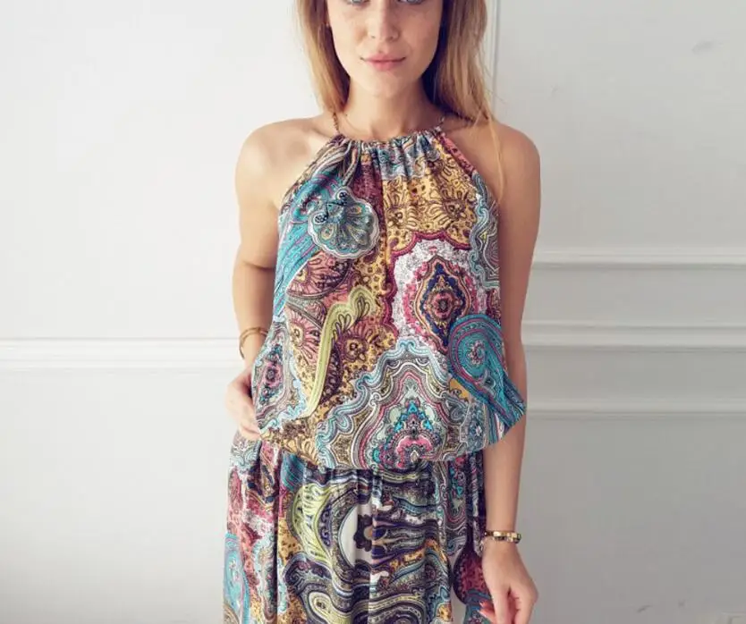 2017 летнее женское платье дизайнерское винтажное Бохо макси vestidos mujer длинное