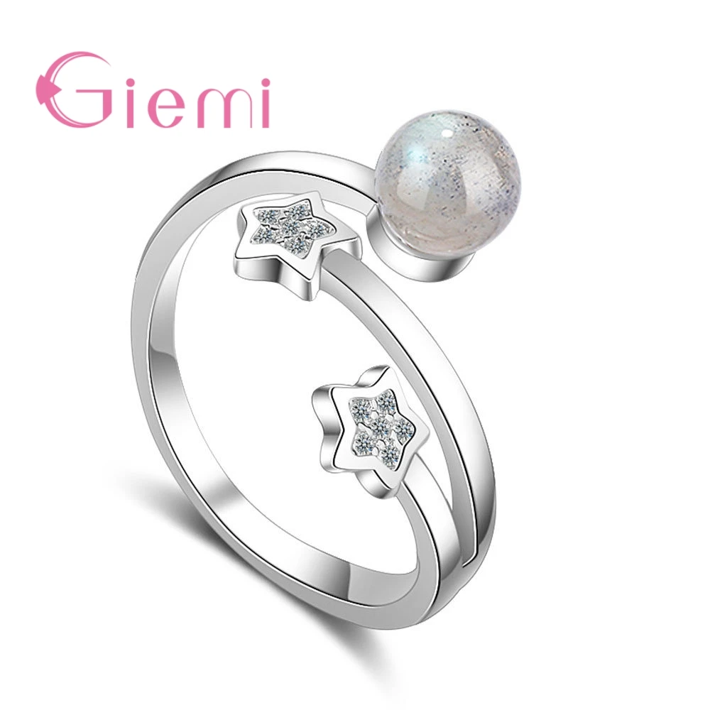 

Lose Money Big Promotion Trendy Pure 925 Sterling Silver Clear Star Bead Cubic Zirconia For Women Ladies Jewelry Crystal