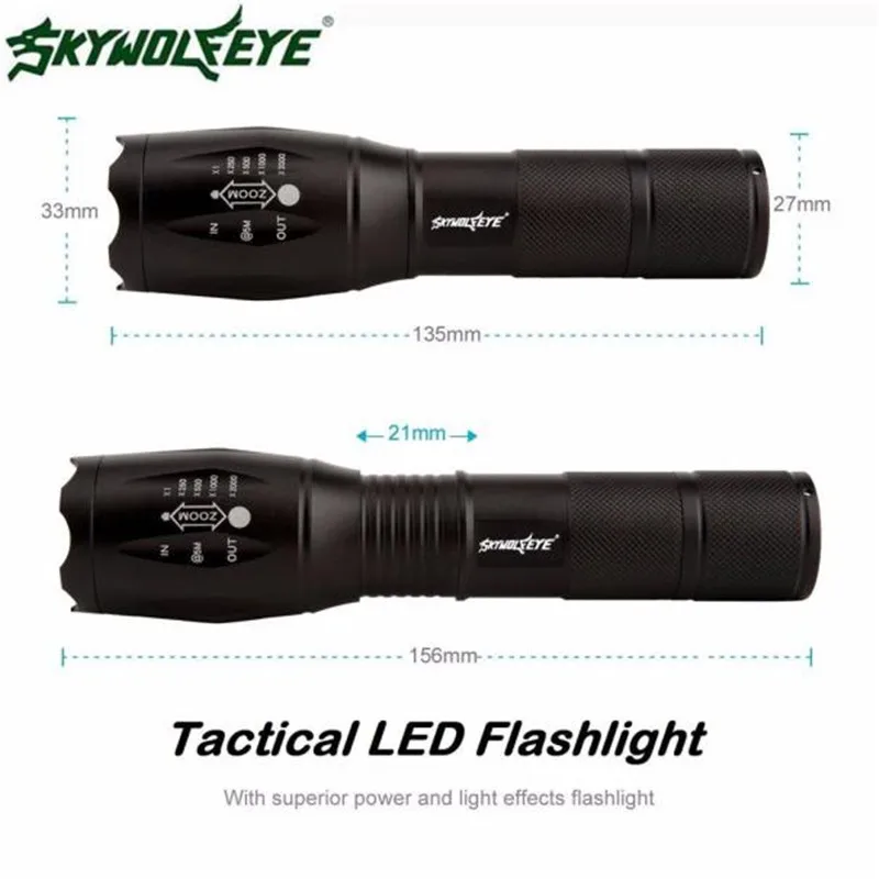 Мир ветер #3011 тактический светодиодный фонарик G700 skywolfeye X800 увеличить супер яркий