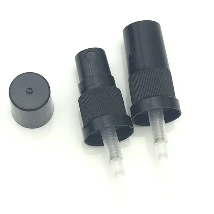 

18MM 18/410 white/black lotion press pump mist sprayer black lid 5ml/10ml/15ml/20ml/30ml/50ml/100ml essential oil glass bottle