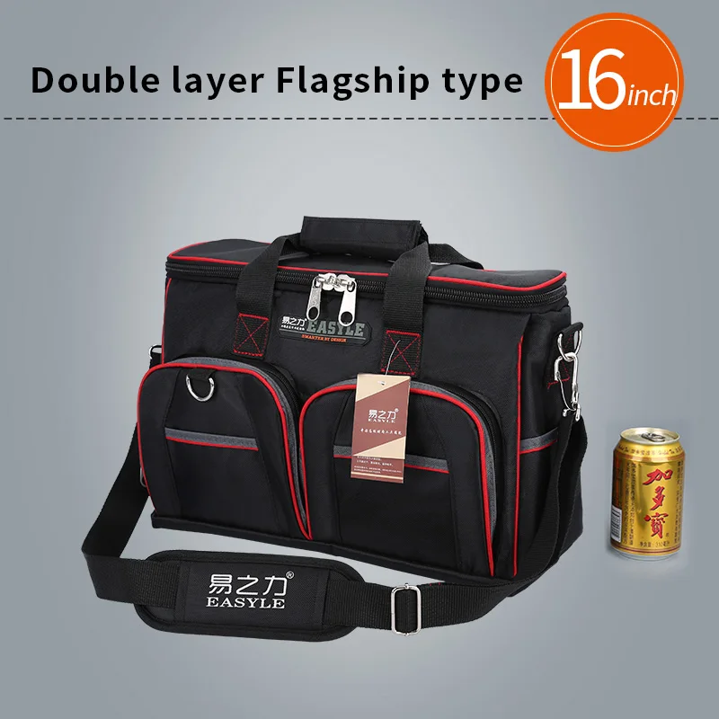 Multifunction Tool Bag Large Capacity Thicken Professional Repair Tools Bag 12inch 14inch 16inch 18inch Messenger Toolkit Bag
