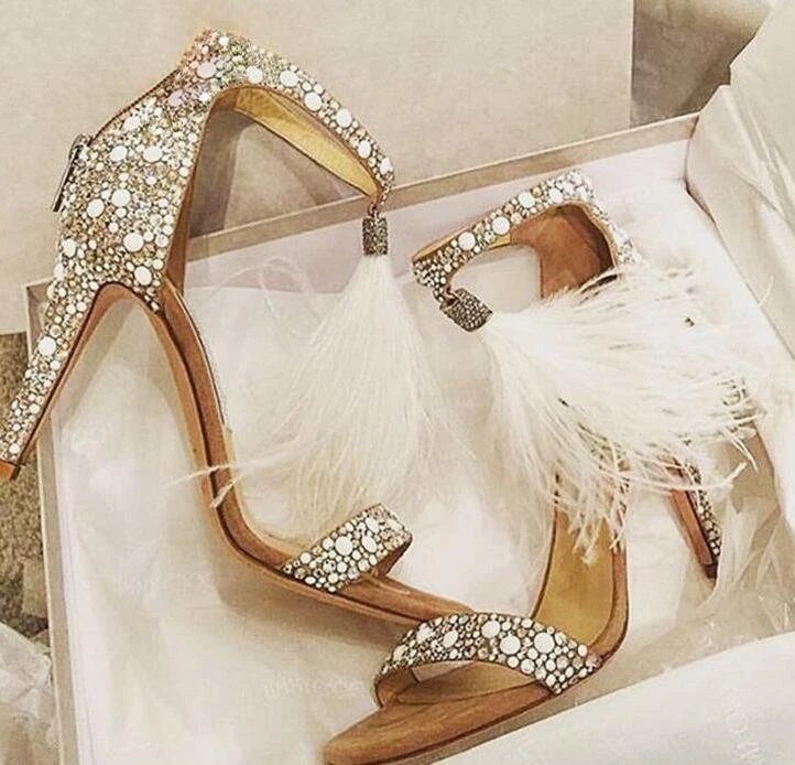 white fringe heels