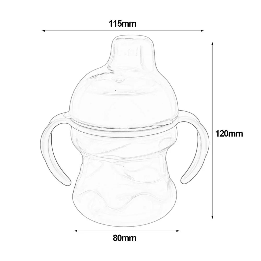 Герметичная безопасная бутылка Sippy утиный нос с мягким горлышком для детей и