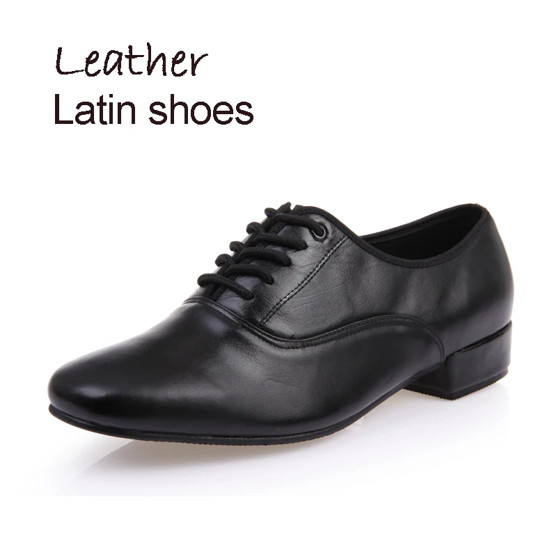 Kopen Gloednieuwe Professionele Moderne mannen Ballroom Tango Latin Dance Schoenen Man Lage Hak Echt Leer Dans Schoenen Man