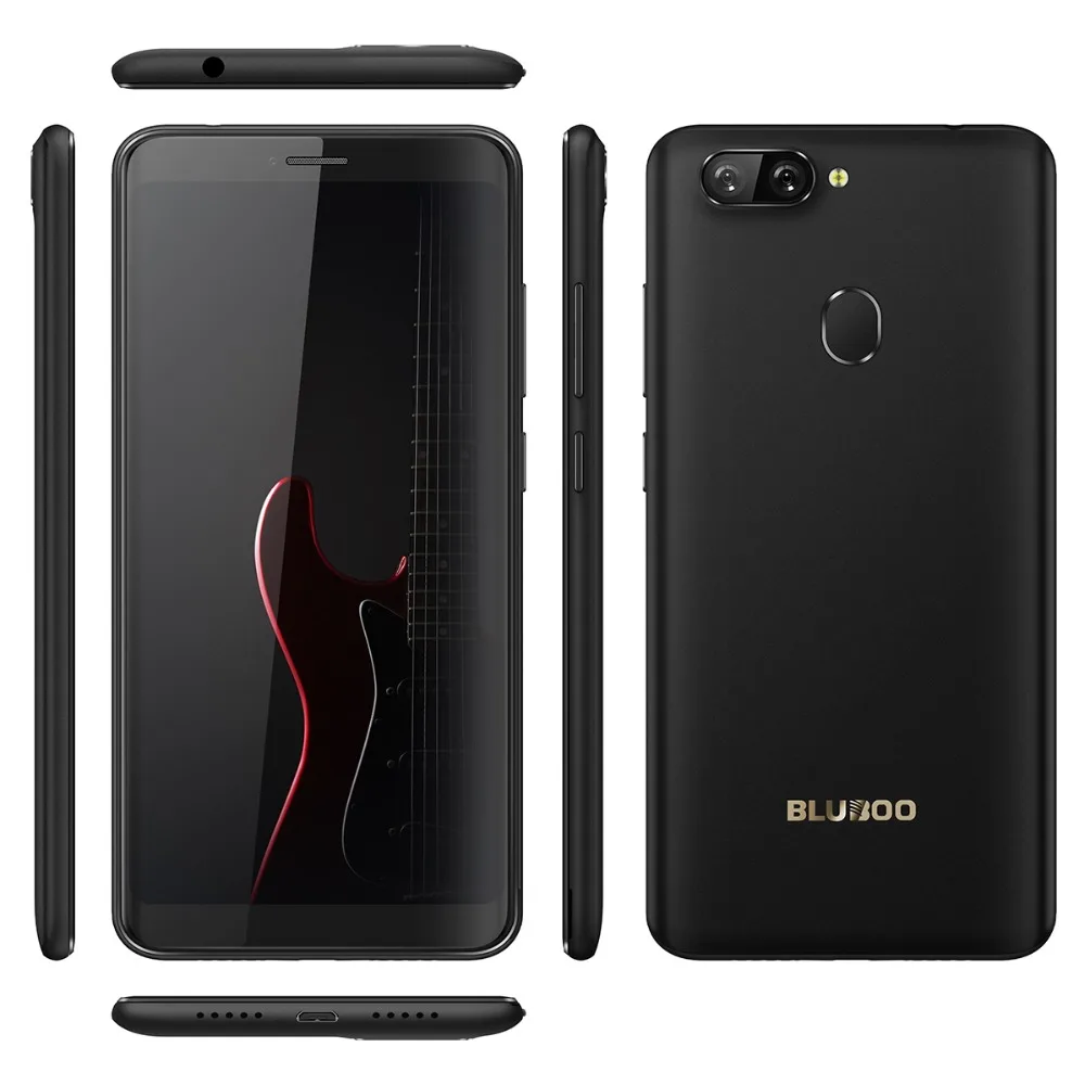 Bluboo D6 Android 8,1 2 Гб 16 Гб 5,5 дюймов мобильный телефон 2700mAhFace разблокировка отпечатков пальцев ID 3g WCDMA с двумя сим-картами смартфон