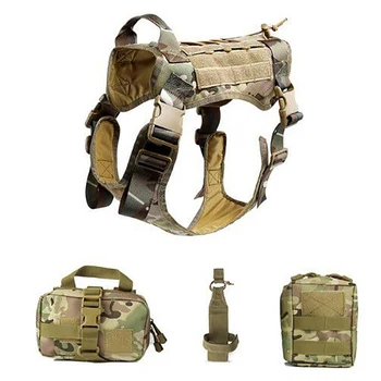 

Dog Harness Hunting Water Resistant Adjustable 1000D Training Vest Apparel Outdoor Pet Camping Equipment Accessories