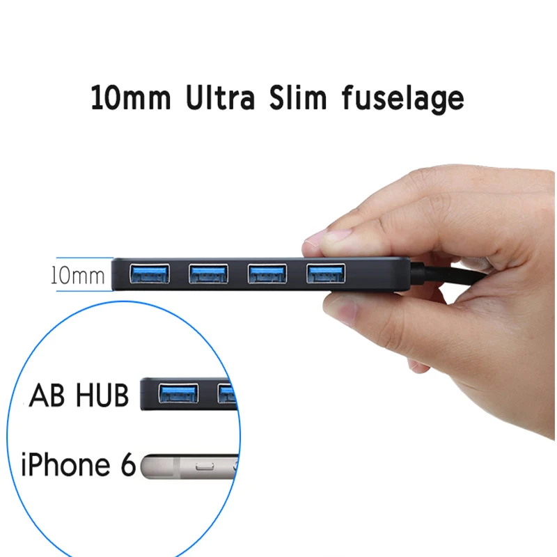 Высокоскоростной 4 порта USB 3,0 концентратор с портом питания USB2.0 сплиттер OTG адаптер для iMac ноутбуков настольные аксессуары удлинитель