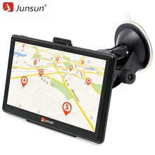 Junsun 7 дюймов HD Автомобильный GPS навигации с FM Bluetooth AVIN multi-языки Европы Sat Nav самосвал автомобильный gps навигатор с Бесплатная Карты