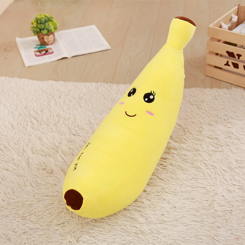 MIAOOWA 1 шт. 60 см Kawaii банан мягкая подушка для имитация банана подушки плюшевые игрушки куклы для маленьких детей милые плюшевые игрушки подарки на день рождения