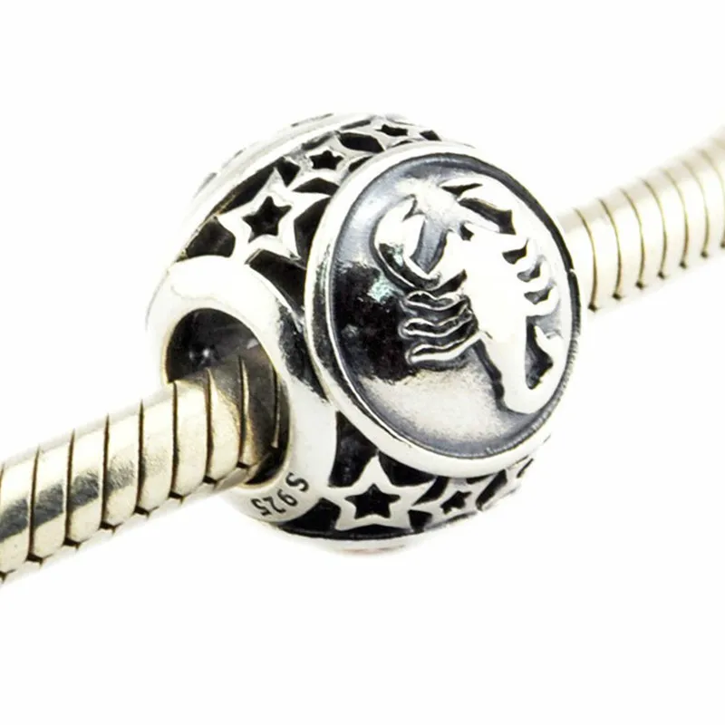 Подходит к подлинным браслетам Pandora осенняя коллекция серебряные бусины 925 пробы