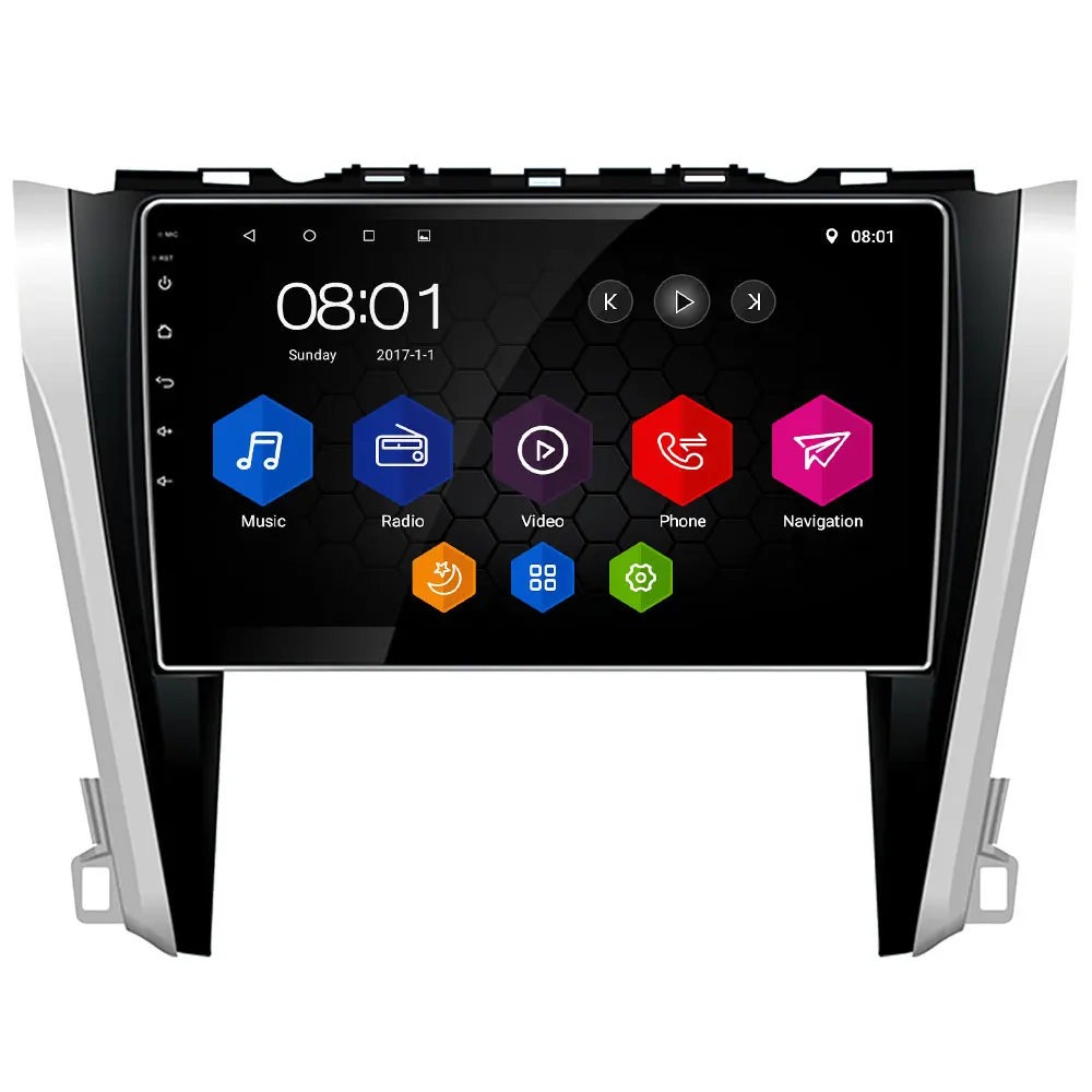 Top 10.1" IPS 4G DSP Carplay Android 8 Octa Core 4GB RAM 64GB ROM RDS BT Car DVD Multimedia Player Stereo For Toyota Camry 2015-2018 1