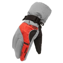 Зимние мужские спортивные водонепроницаемые перчатки для альпинизма(светильник orange