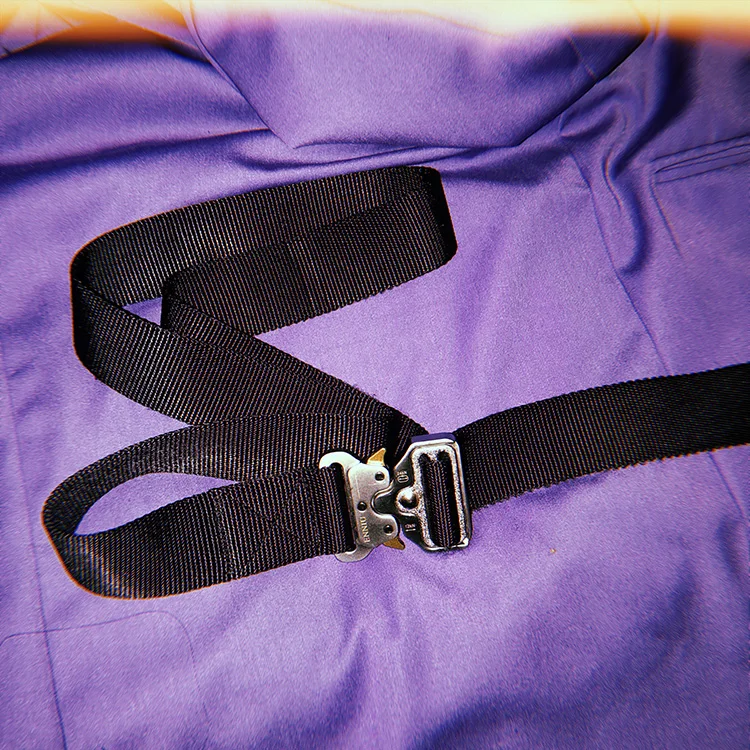 

New 2019 modis canvas Tactical silver buckle belt black