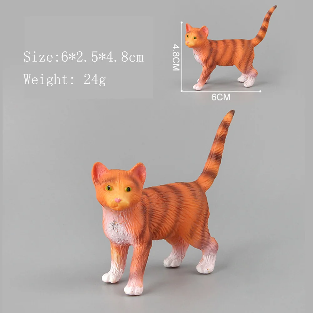 Моделирование игрушки кошки Детские Pet Модель Рисунок животных пластиковые фигурки забавная игрушка в подарок кукла Home Decor фигурка кошки
