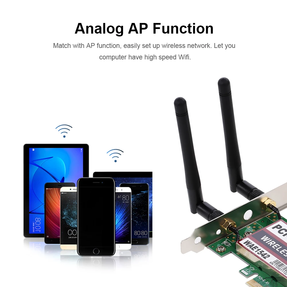 Новинка 150 Мбит/с Беспроводная BT Wi Fi локальная сеть PCI Express Разъем Адаптерная карта