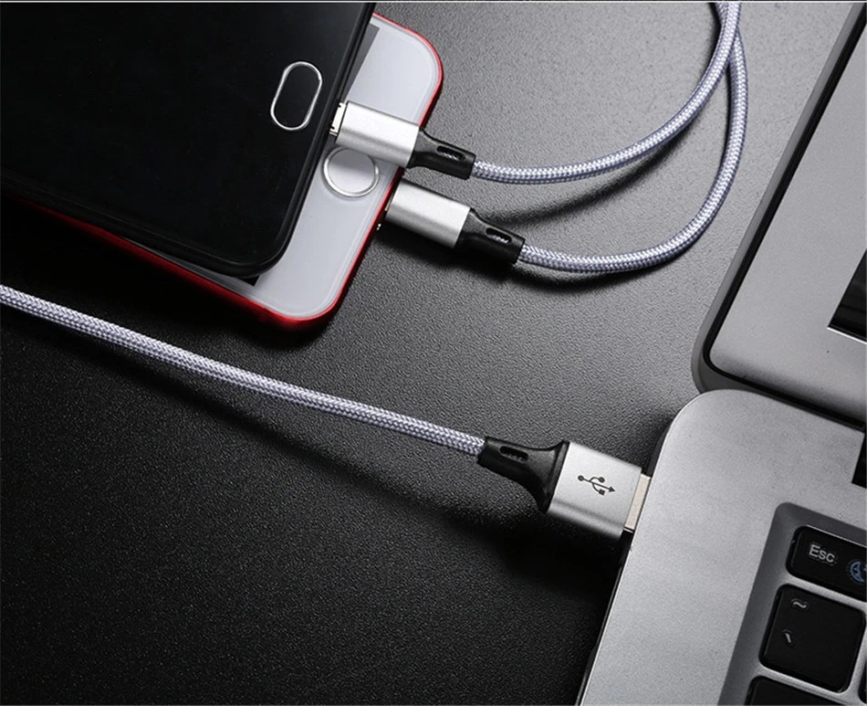 ACCEZZ 3 в 1 USB кабель для iPhone XR X XS MAX Android телефон для huawei Xiaomi samsung S9 Micro usb type C кабели для быстрой зарядки