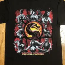 NWT MORTAL KOMBAT Футболка SZ L видео игра аркадная Топы Футболка модная Классическая футболка с уникальным дизайном