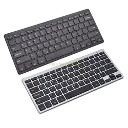 Тонкий Беспроводной Bluetooth клавиатура совместима для iOS/Android/окно для планшета клавиатуры ноутбука черный/белый C26