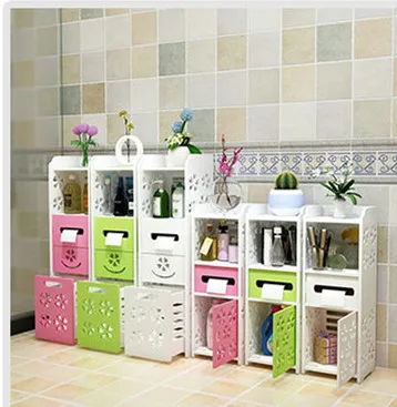 

Three layer Multifunctional three-tier rack Floor-mounted bathroom storage rack Bathroom floor storage rack