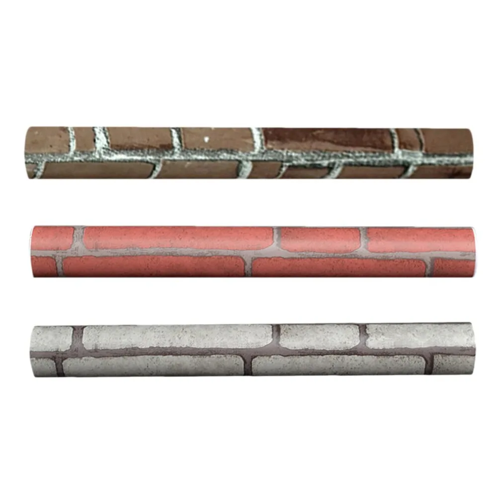 

Modern Waterproof Self-adhesive Brick Stone Style 3D Wallpaper For Living Room Background Wall Sticker Parlor Mural Home Decor