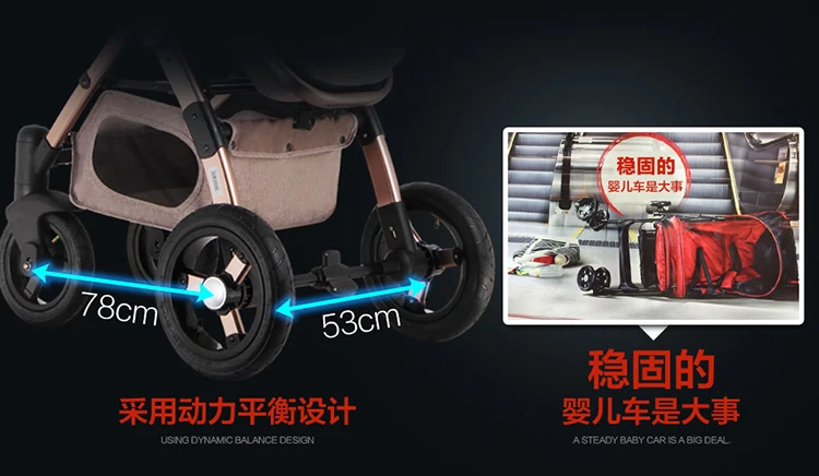 Busybaby детская коляска прогулочная банка для сидения и лежания подвеска Портативная Складная BB детская тележка