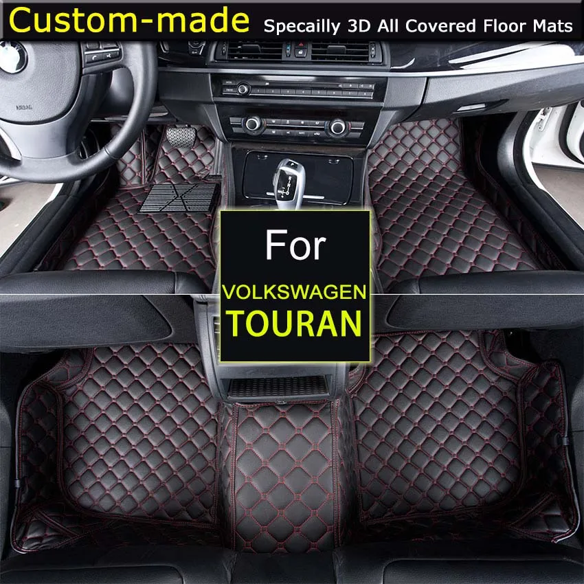 Car Floor Mats For Vw Touran Volkswagen Foot Rugs Auto Carpets Car