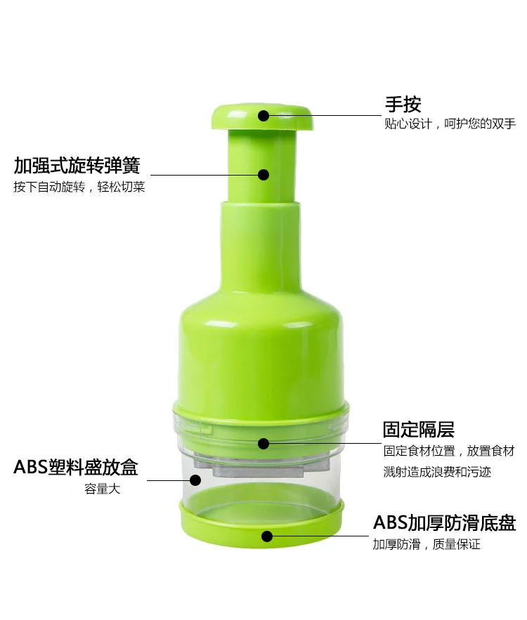 1pcs Onion Chopper Kitchen Pressing Food Chopper Cutter Slicer Peeler Dicer Vegetable Onion Garlic Mincer Kitchen Cooking Tool