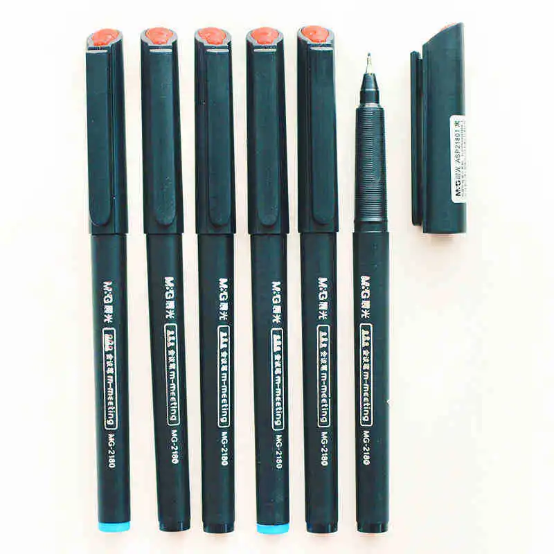 

M&G 12 pcs Fiber-tip Fineliner Marker Drawing Pen 0.5 mm Pen Set Blue Red Black