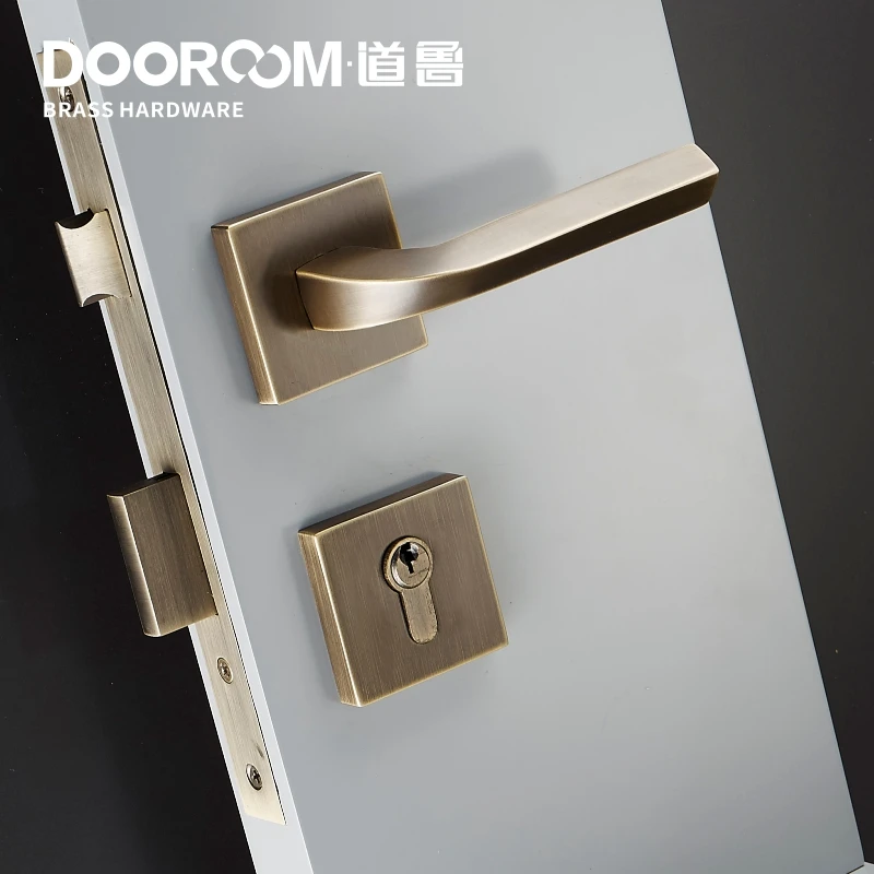 Дверной замок Dooroom латунный дверной рычаг лофта современный американский для