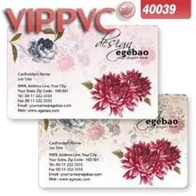 A40039 размер кредитной карты прозрачный ПВХ печать карт