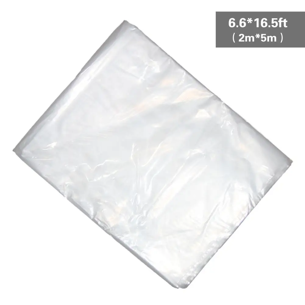 60UM Greenhouse Transparent Plastic Film Dustproof Sealing Antifreeze Film Cover For Plants Furniture - Цвет: 2x5m
