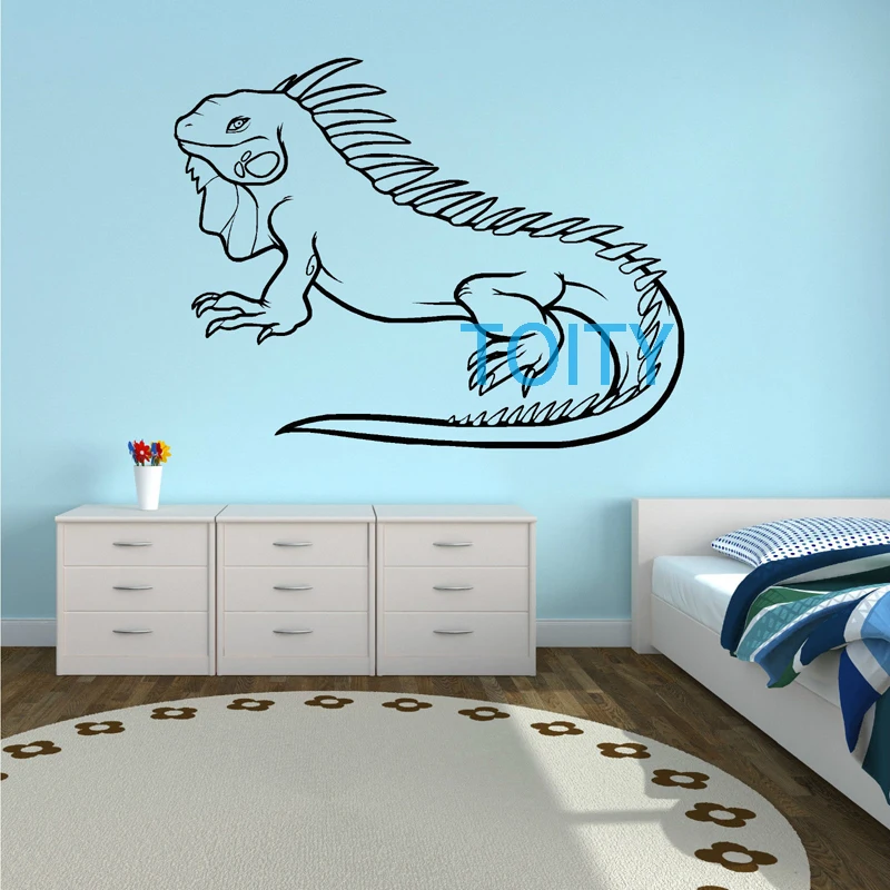 IGUANA LIZARD Wall Room Decor Art Vinyl Decal Bedroom Sticker Mural ... - IGUANA LIZARD Wall Room Decor Art Vinyl Decal BeDroom Sticker Mural H57cm X W74cm
