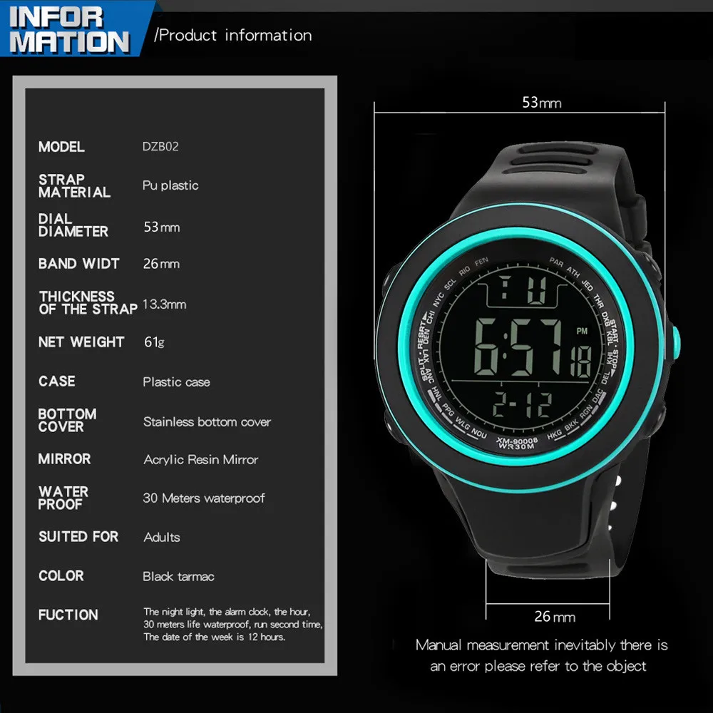 Новые Роскошные Мужские аналоговые цифровые военные армейские спортивные светодиодный водонепроницаемые наручные часы# NE1025