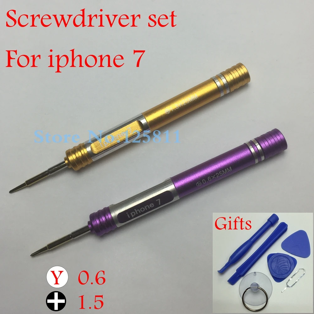 

Precision screwdriver set High Quality 0.6 Y Plillips 1.3 S2 Steel Key Triwing For iPhone 7 Screw Driver Dedicated