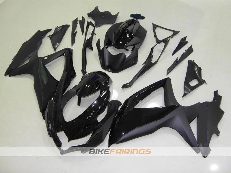 

3Gifts New ABS Fairings Kit Fit For SUZUKI GSXR600 GSXR750 08 09 10 R600 R750 K8 GSXR 600 750 2008 2009 2010 matte glassy black