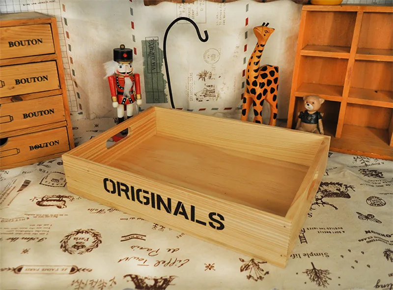 DIY деревянная коробка косметический ящик макияж Органайзер чехол для хранения вставка держатель коробка, ювелирные изделия канцелярские принадлежности коробка для хранения - Цвет: ORG Wood