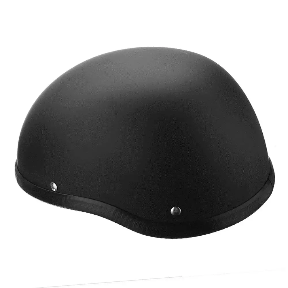 

Half Helmet 57-62cm For Skate Bicycle Motorcycle Skateboard Helm Motorcross Capacete Retro Matte Black ABS Plastic For Men Women