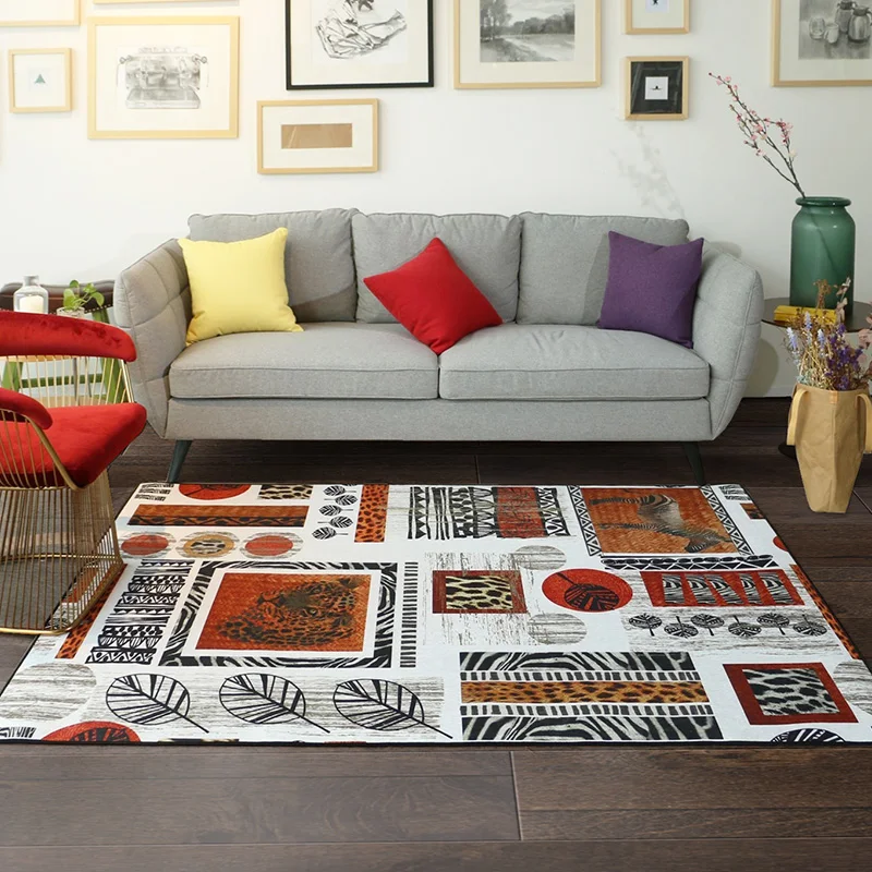 

Active Printing Exotic Style Home Mat The Namibia Design Room Area Rug Floor Carpet Living Room Bedroom Big Round Mat 140*200