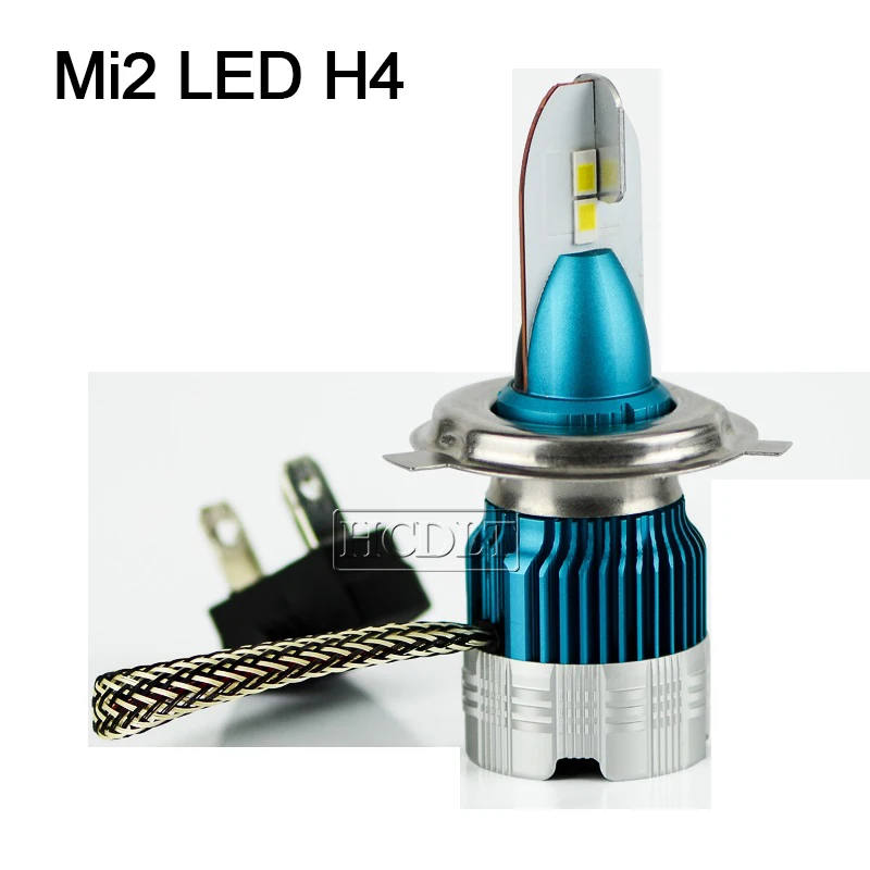 Hcdlt H4 Mi2 светодиодный фары лампы 50 Вт 6500 к все в одном светодиодный Conversion Kit мини H1 H11 9005 HB3 9006 HB4 H7 автомобиля автоматическое противотуманные фары