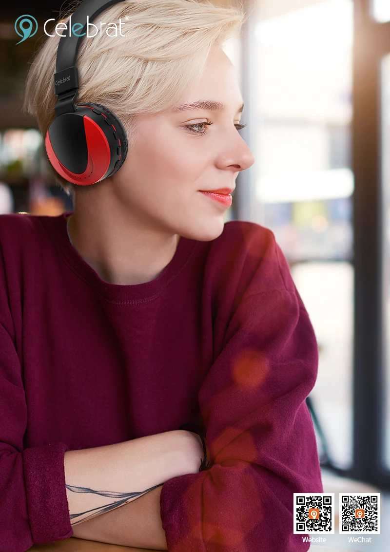 Celebrat A9 наушники с шумоподавлением С Микрофоном Hi-Fi наушники с глубоким басом, Беспроводные спортивные наушники