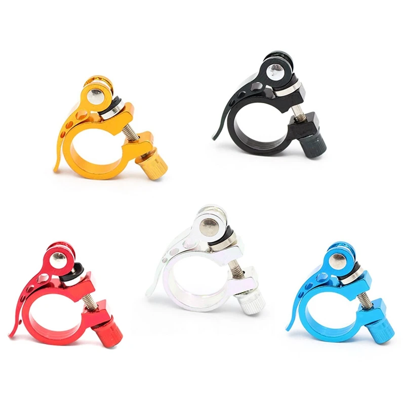 

31.8mm Bicycle Seat Post Clamp Aluminum Alloy Quick Release Bike Seatpost Clamps Clamping Clip Bike Parts