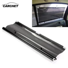 

Car Window Retractable Sun Shade Shield Visor Black 50 x 125cm Window Sunshade Curtain Roller Blinds Automatic Rolling Shield