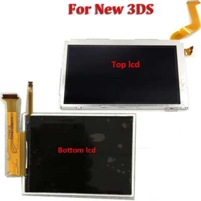 Запасные части: верхний нижний и верхний Нижний ЖК-экран для Kind DS Lite/NDS/NDSL/NDSi New 3DS LL XL для Kind Switch - Цвет: For NEW 3DS Top