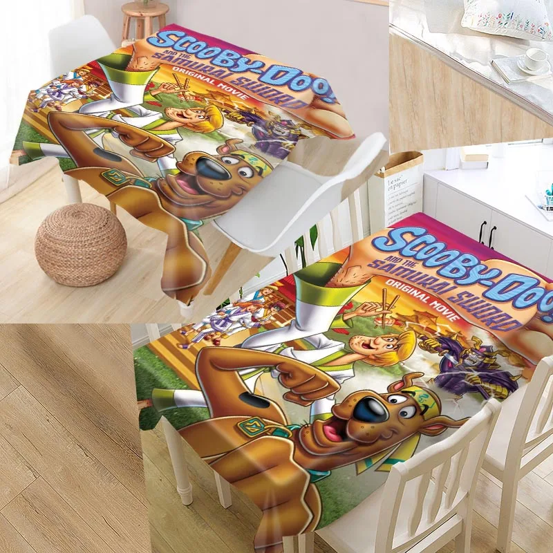 

Shunqian Custom Scooby Doo Tablecloth Square /Rectangular Tablecloth For Wedding Table Cloth Cover TV Covers Tea Tablecloth