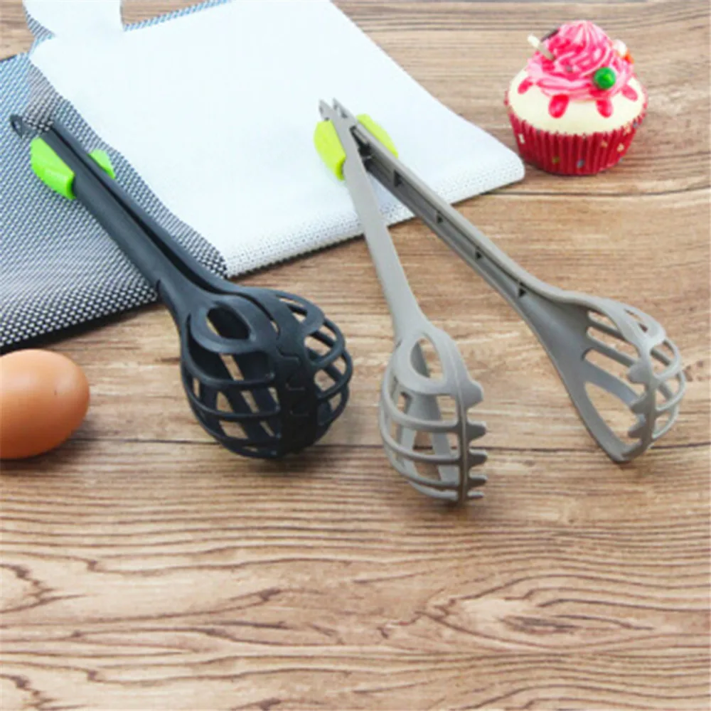 

3 in 1 Multifunction Practical Kitchen Food Tongs Egg Stirrer Mixer Mesh Colander Strainer Filter For Meat Tong BBQ Tools