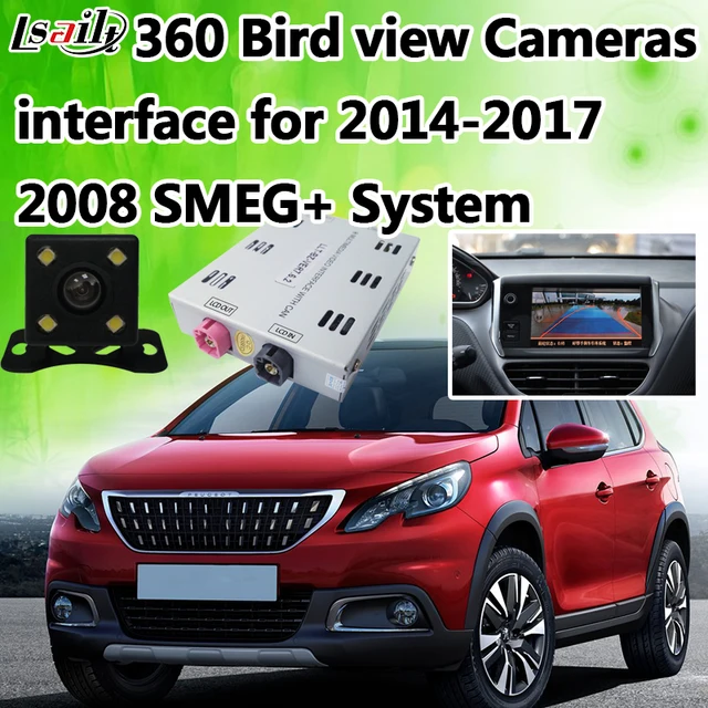 Dynamic Parking Line Backup Camera Interface for 2014 2017 Peugeot 2008